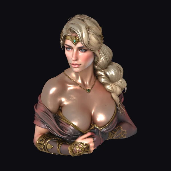 Blonde Warrior Bust
