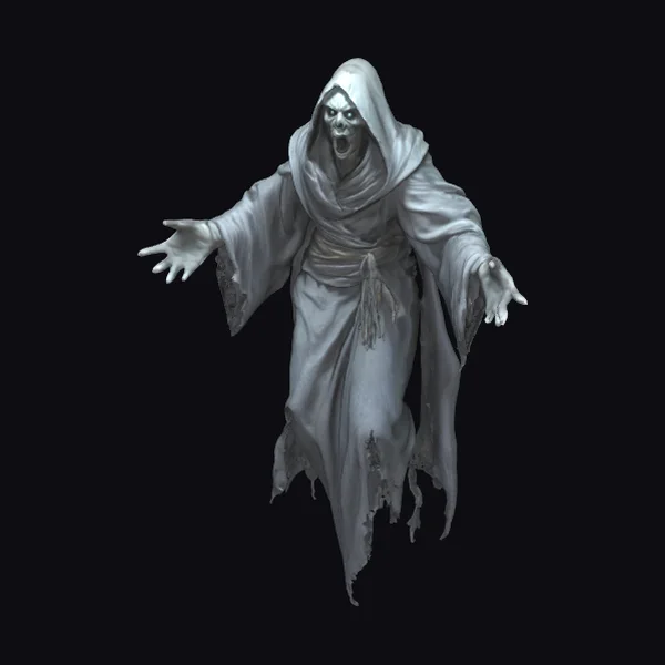 Floating Ghostly Figure