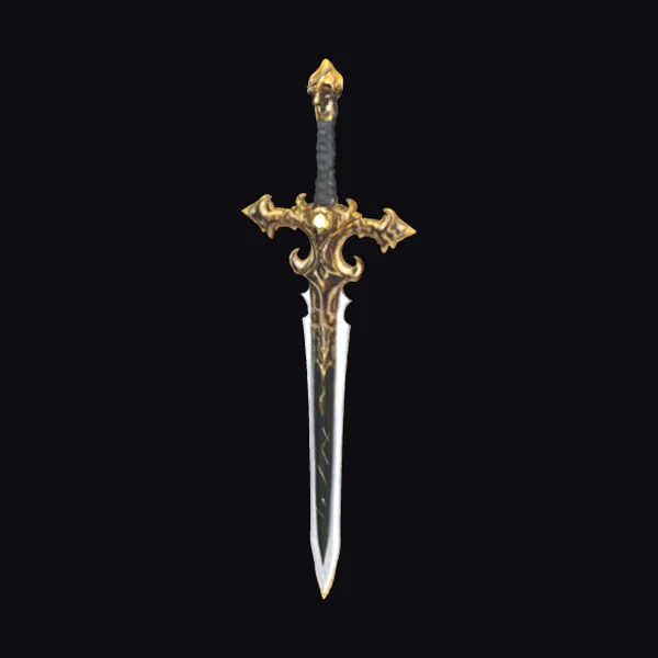 Golden Dark Skull Sword