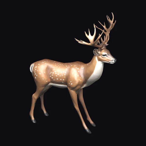 Stylized Whitetail Deer Buck