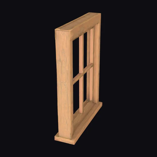 Aged Wooden Window Frame