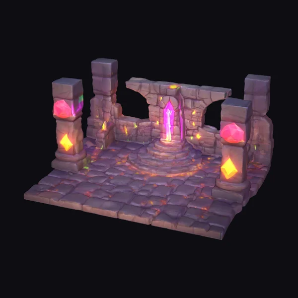 Glowing Magic Laser Dungeon