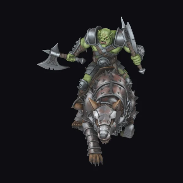 Orc Riding Armored Boar