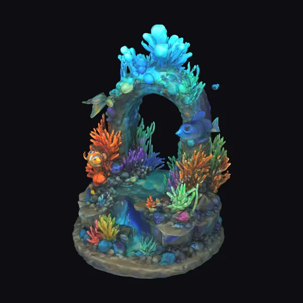 Underwater Coral Archway