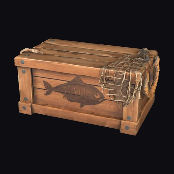 Wooden Fishing Crate
