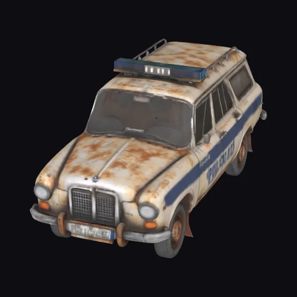 Weathered Police Car