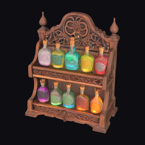 Ornate Potion Shelf