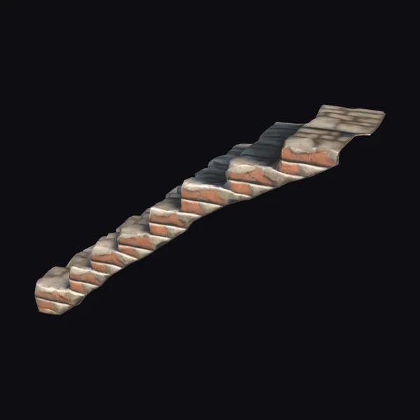 Stone Staircase Brick Walls