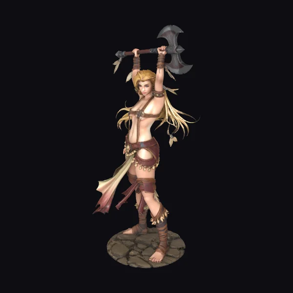 Warrior Woman with Battle Axe
