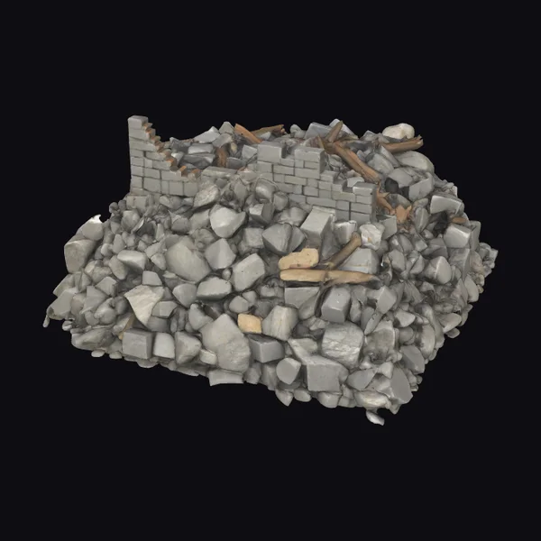 Medieval Castle Rubble Heap