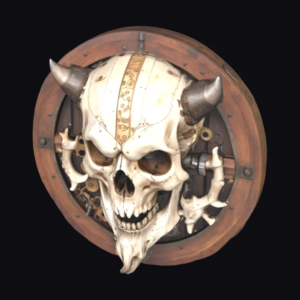 Steampunk Skull Emblem