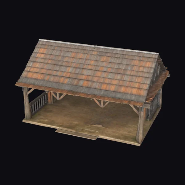 Rustic Wooden Horse Stable