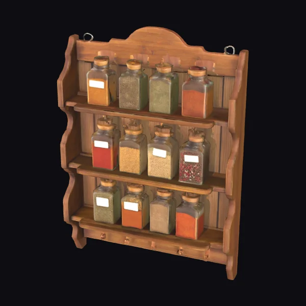 Wooden Spice Rack
