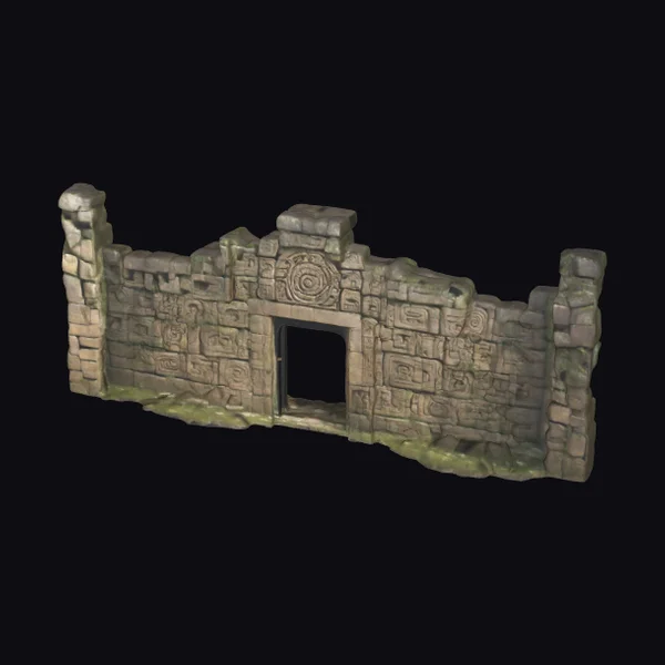 Ancient Stone Wall Ruins