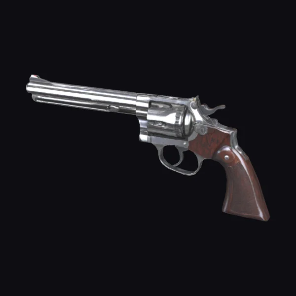 Polished Steel Revolver