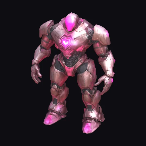 Pink Heart Robot