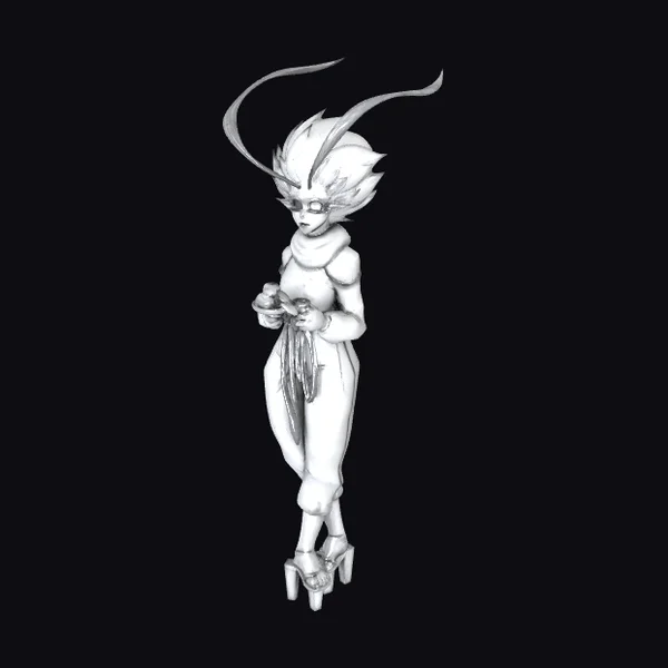 Puzzled Tea Time Lady