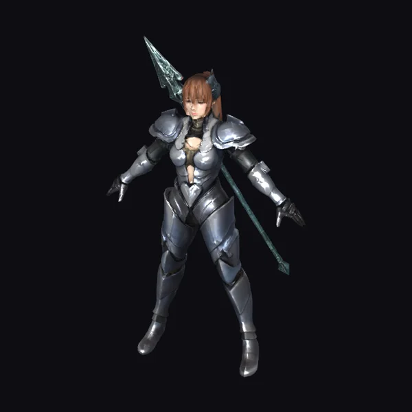 Female Knight in Armor