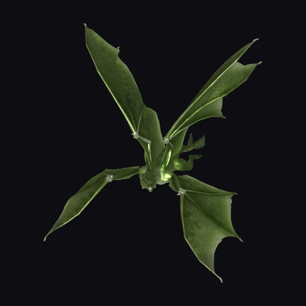 Emerald Dragon in Flight