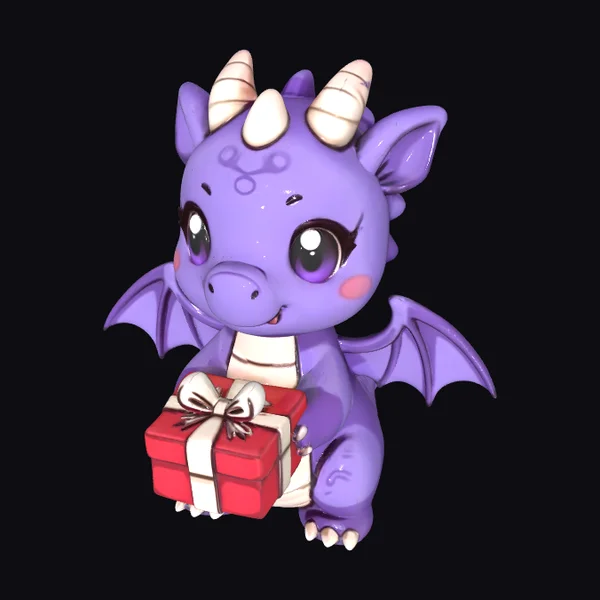 Purple Gift Dragon