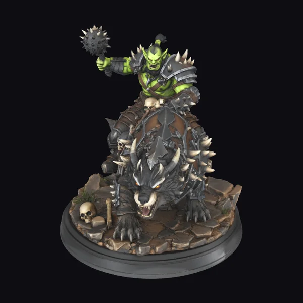 Orc on Warg Beast