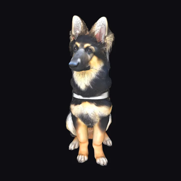 Sitting German Shepherd Dog