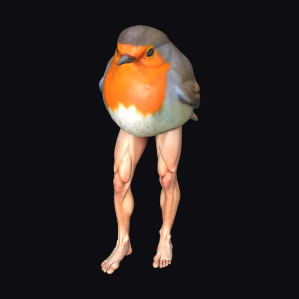 Bird Legs Humanoid Figure