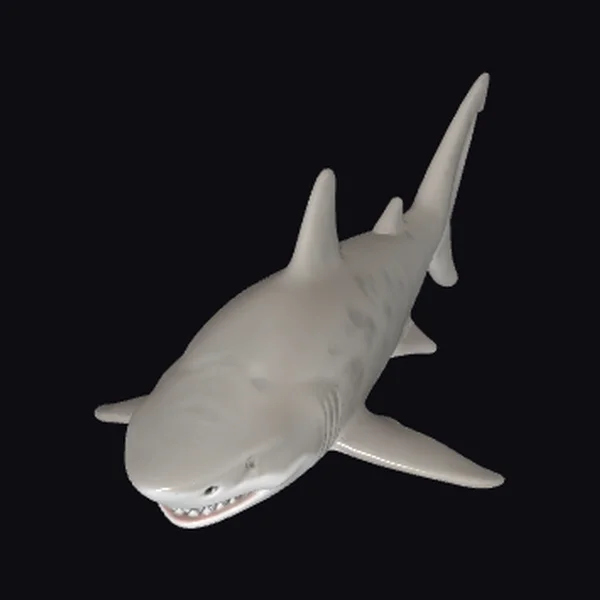 Gray Shark Figurine