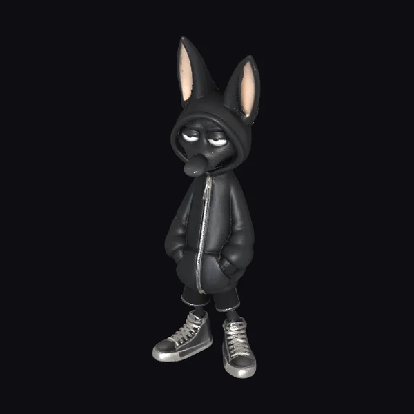 Fennec Fox in Hoodie