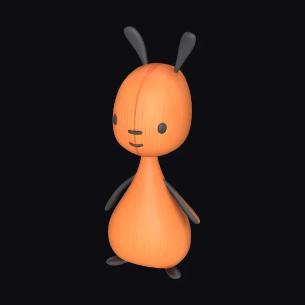 Orange Cartoon Insect