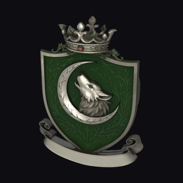 Lunar Wolf Shield Emblem