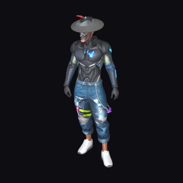 Cyberpunk Samurai Character