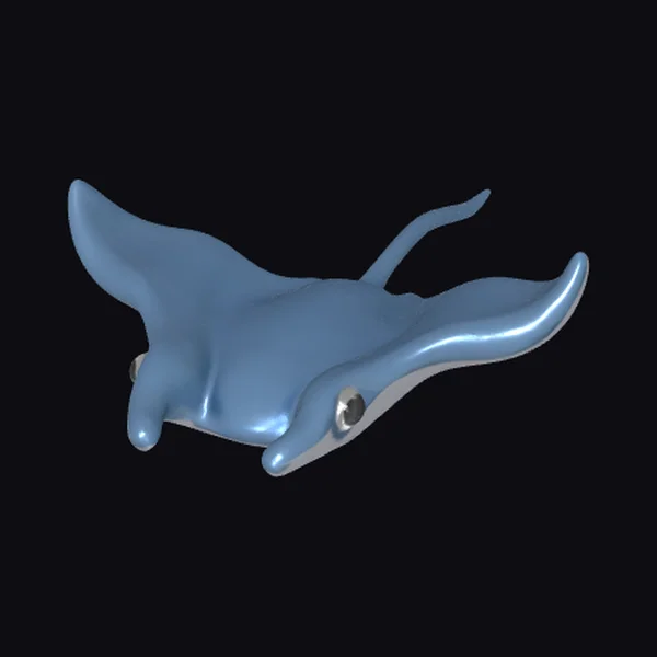 Shiny Blue Stingray