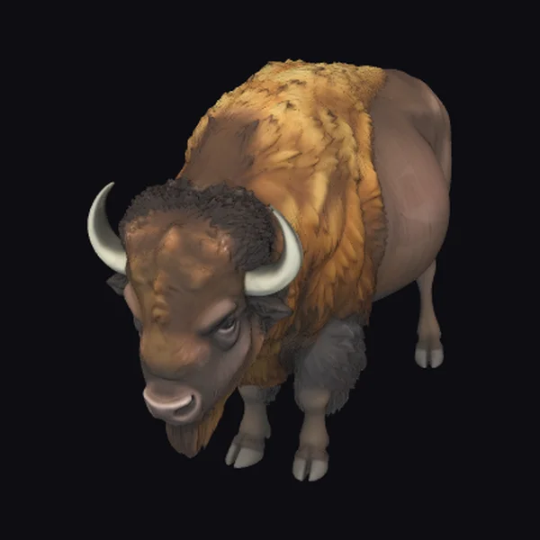 Majestic Bison Portrait