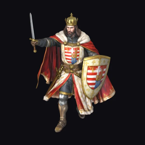 Medieval King with Sword