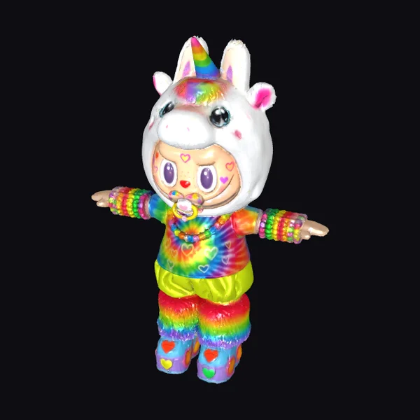 Rainbow Unicorn Kid Costume