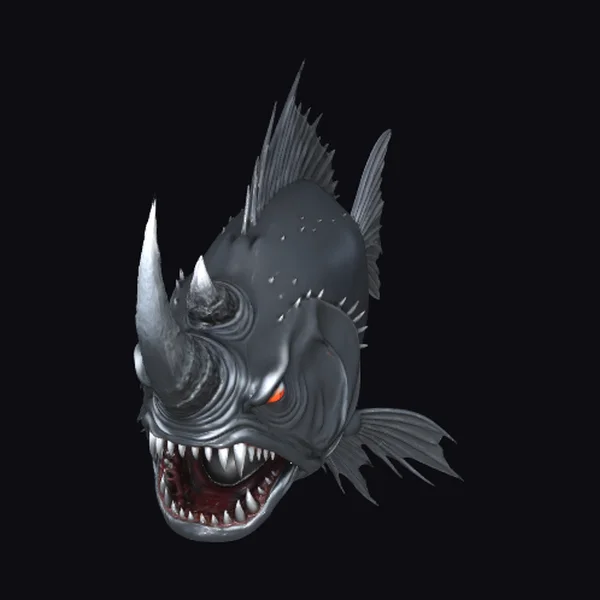 Rhino Piranha Head