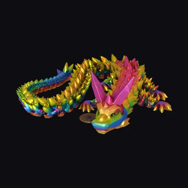 Rainbow Dragon Figurine