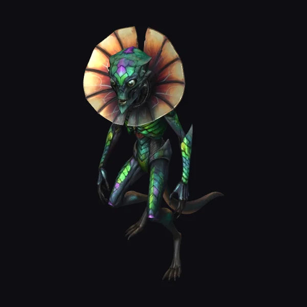 Chroma Lizard Warrior