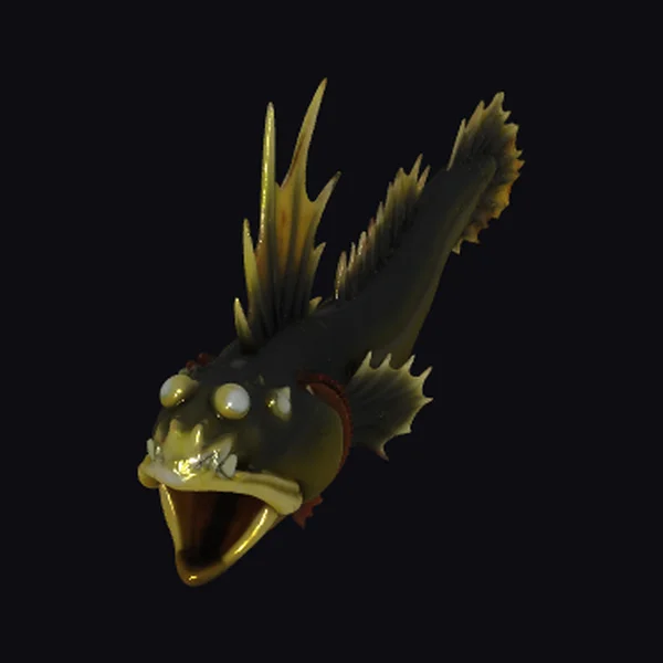 Anglerfish Head Closeup