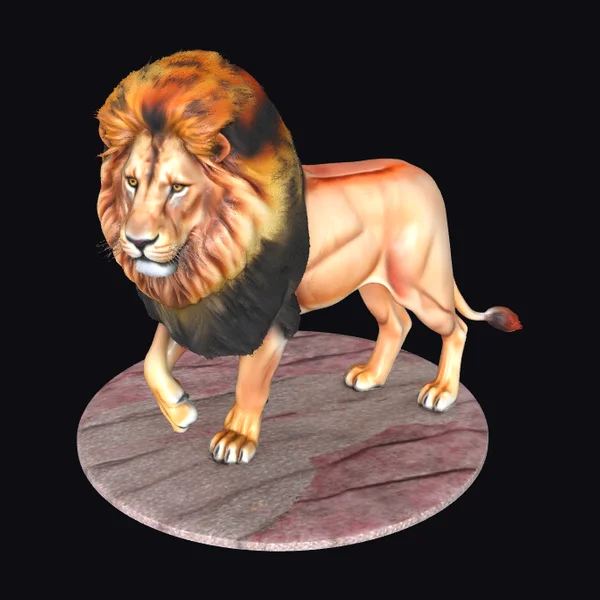 Majestic Lion at Dusk