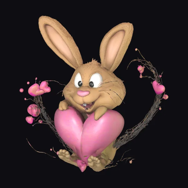 Heart Holding Bunny