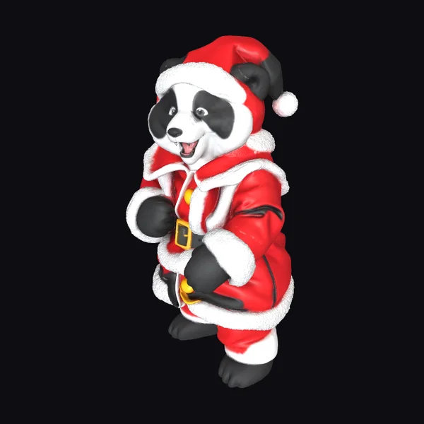 Dabbing Panda Santa