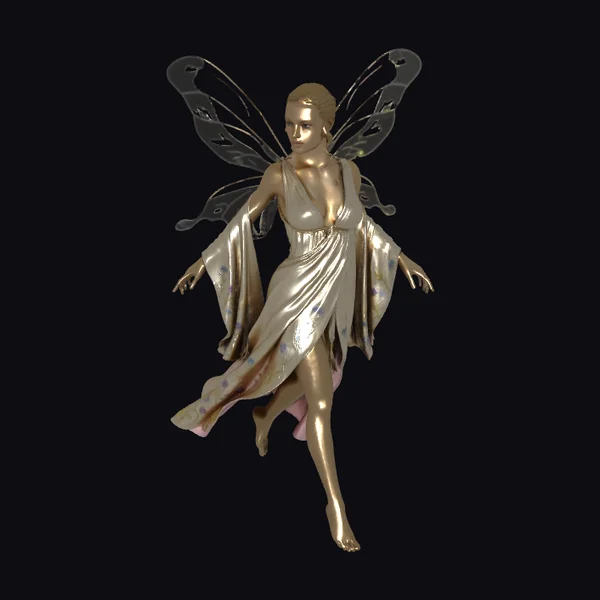 Golden Woodland Fairy