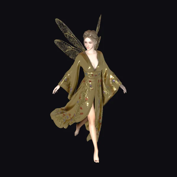 Woodland Fairy in Gold