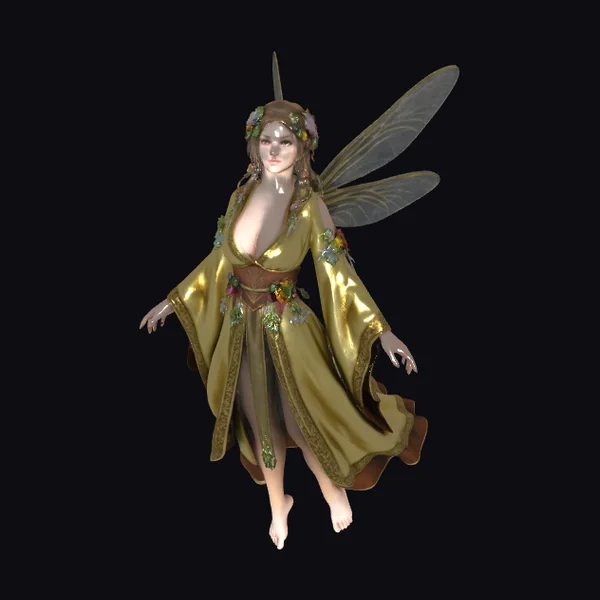 Woodland Fairy in Gold