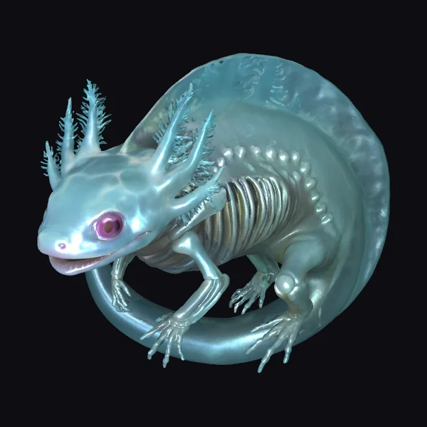 Ethereal Blue Axolotl