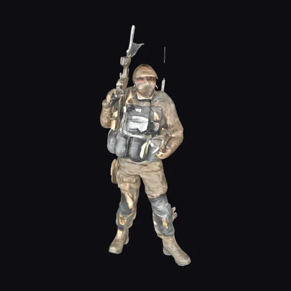 Tactical Airsoft Soldier Ready