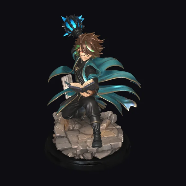 Young Mage with Tome