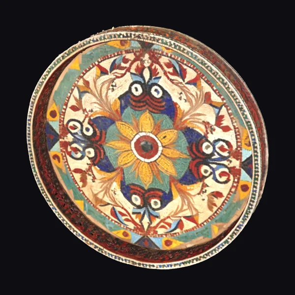 Ancient Mosaic Plate Design